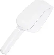FUNOMOCYA Transparent Ice Scoop Ergonomic Flour Shovel for Ice Cubes Food Scoops and More Design for Parties Weddings Bars and Buffets Kitchen Accessory