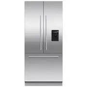 Fisher & Paykel 80cm Series 7 Integrated French Door Refrigerator Freezer, Ice & Water