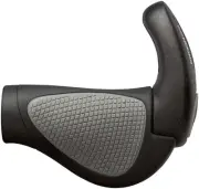 Ergon GP2 Gripshift Grips - Size Small, For Hybrid/MTB Handlebars, Black/Gray