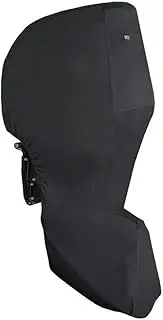 Boat Motor Cover Black Full Outboard Heavy Duty Fabric Waterproof Windproof Boat Engine Cover Dust Rian UV Resistant Motor Protector Bag 60HP 115HP 150HP Summer Outdoor Sports Accessories