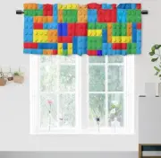 Lego Building Block Window Valence 18x54 Inches - New