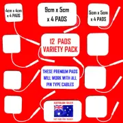 VISAGE ALDI TENS EMS compatible ELECTRODE 12 PADS PREMIUM VARIETY PACK ⭐⭐⭐⭐⭐