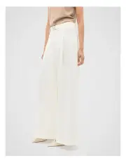 [Seed Heritage] Belted Drapey Pant in Cloud Cream