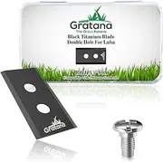Gratana - Robotic Lawn Mower Blade (80, for Luba - Double Hole) for Mammotion Endurance Replacement Blades Robotic Lawn Mowers, Fits AWD 5000, 3000, 1000 (10 Sets, 80 Blades)
