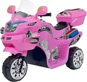 Ride on Toy, 3 Wheel Motorcycle Trike for Kids by Rockin' Rollers – Battery Powered Ride on Toys for Boys and Girls, 2 - 5 Year Old - Pink FX
