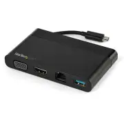 StarTech USB C Multiport Adapter with HDMI and VGA - Mac / Windows / Chrome - 4K