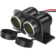 Nilight Dual Cigarette Lighter Socket with Wire 12V Dual Power Plug Replacement