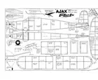 Keil Kraft Ajax MkII Rubber F/F 30" WS Model Airplane Plans Templates PDF on USB