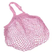 Sachi Cotton String Bag Long Handle Pastel Pink #3661PP