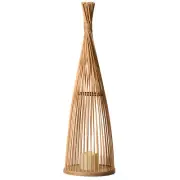 Rattan Designed Bamboo LED Lantern Lamp Battery Powered for Indoor and outdoor