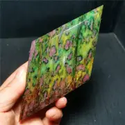 RARE 203.6g Natural Polished Grandmother Green Ruby Crystal Healing WYY2108