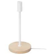 SKAFTET table lamp base, wood, 32 cm