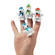 Polar Bear Finger Puppets, Toys, 24 Pieces