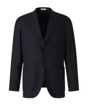 Prince of Wales wool blazer 56,52 Gris Antracita