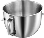 Stainless Steel Mixing Bowl, Compatible for Kitchenaid 7QT Bowl Lift Mixer Mixing Container Accessories