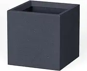 Kante RF0001B-C60121 Lightweight Concrete Modern Square Outdoor Planter, Charcoal