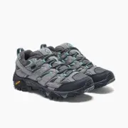 Merrell Moab 2 J06028 Hiking Shoes Women's Gray Suede Leather Waterproof MER801