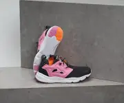 Reebok Big Kids' FURYLITE ASYMMETRICAL Shoes Black/Pink V70590 a