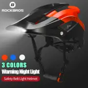 ROCKBROS MTB Road Bike Headlamp LED Cycling Helmet Bicycle Light Helmet Safe Cap