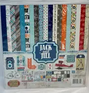 Echo Park JACK & JILL BOY Dad Scrapbooking COLLECTION KIT Paper & Stickers~Manly