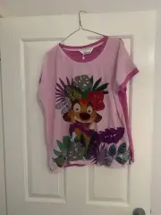 Peter Alexander Ladies Pyjama Top Lion King Medium
