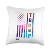 Trump 2024 - Vintage American Flag - Election Trump 2024-Vintage American 18x18