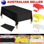 New Rectangle Solid Colour 137cmx274cm Table Cloth Covers Plastic Party Wedding