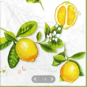 "New" 3 Paper Napkins for Decoupage/Scrapbooking/Craft-Citrus Lemons