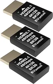 4K 120Hz HDMI 2.1 Dummy Plug – High-Resolution Virtual Display Emulator for PC, VR Headsets & Cryptocurrency Mining | Supports 8K @30Hz, Headless Ghost Display Adapter-3P
