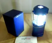 BrightEase Mini Pop-up Lantern w Spotlight & 4 AAA Batteries + Gift Box-blue
