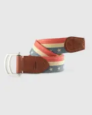 NEW JOHNNIE-O MENS USA CANVAS BELT SZ SMALL