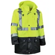Ergodyne GloWear 8365BK Type R Class 3 High Visibility Rain Jacket 4XL