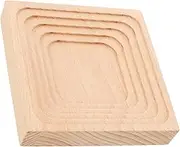 HOOTNEE Small Waved Wooden Serving Plate Versatile Snack Tea Plate for Dining for Fruits Dried Fruits Snacks and Desserts Elegant Decorative Tray for Entertaining