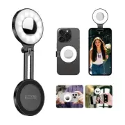 Magnetic Selfie Light for iPhone, LED Fill Ring Light for MagSafe with Adjust...