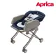 日本 Aprica 0-4歲手動安撫餐搖床椅 YuraLism Smart 標準款 藍海樂園NV