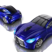 Wireless Car-Shape Mouse Blue 2.4GHz 1600 DPI USB Receiver Cute Gaming Mouse ...
