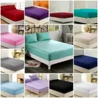 50Cm Extra Deep Wall Fitted 800TC 100%Cotton Flat AU~Single Double King SK,Solid