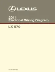 2011 Lexus LX 570 Wiring Diagrams Schematics Layout Factory OEM