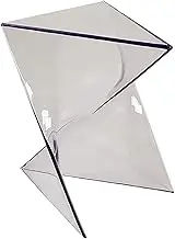 WeiLaiKeQi Compact Acrylic Coffee Table, Ideal for Small and Patios, Clear, as described