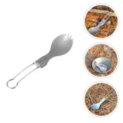 2 Pcs Kettle Camping Utensils Reusable Cutlery Titanium Travel