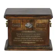 Irish Wolfhound I large urn with a dog's likeness Art-Dog