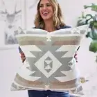 Aztec Pillow 20” Cover Feather Down or Polyester Insert