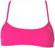 ARENA Rulebreaker Bandeau Play Bikini Top Fresno Rose-Yellow Star, XX-Small
