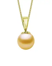 Imperial 14K 11-12mm Golden South Sea Pearl Necklace