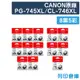 【CANON】PG-745XL + CL-746XL 原廠高容量墨水匣-8黑5彩組 (10折)