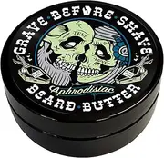 Grave Before Shave Leather/Cedar-wood scent Beard Conditioning Butter 4 oz.