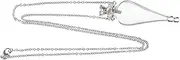 [KOMBIUDA] Unique Mini Drifting Bottle Necklace Small Glass Bottle Pendant Necklace for Women Vintage Jewelry for Girls Lightweight and Elegant
