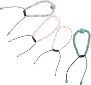 GOOHOCHY 4pcs Anti Motion Sickness Bracelet Wristband Delicate Bracelet Car Seasickness Beaded Bracelet Creative Bracelet Bracelets Wrist Bands Anti Nausea Bracelet Volcanic Rock