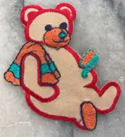 Embroidered Bear Patch Sew Iron On Patch D.I.Y. Craft Applique Bear Batch