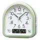 SEIKO 日本精工 溫度 濕度 滑動式秒針 貪睡 鬧鐘(QHE191M)11cm